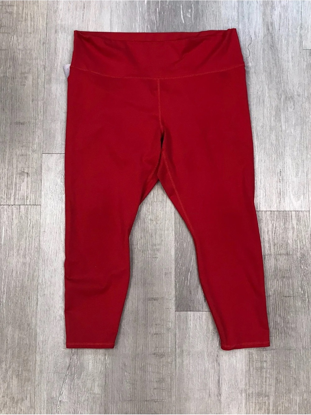 Fabletics Red High-Waisted Crop Leggings - Size 2X